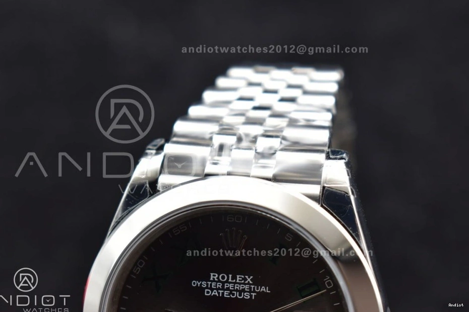 DateJust 904L Bracelet SS 1:1 Green Gray Roman 126334 on Edition Steel Best Dial VSF VS3235 41 Jubilee 0419